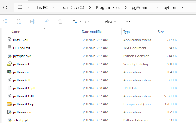 A portal Python runtime